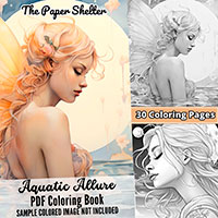 Aquatic Allure - Digital Coloring Book