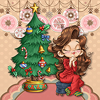 Christmas Eve Wishes - Digital Stamp