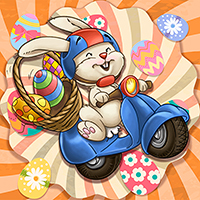 Easter on Wheels - Digital Stamp