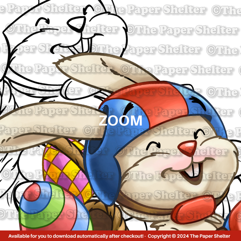 Easter on Wheels - Digital Stamp