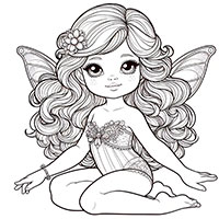 Sunshine Sparkle - Single JPG Coloring Page