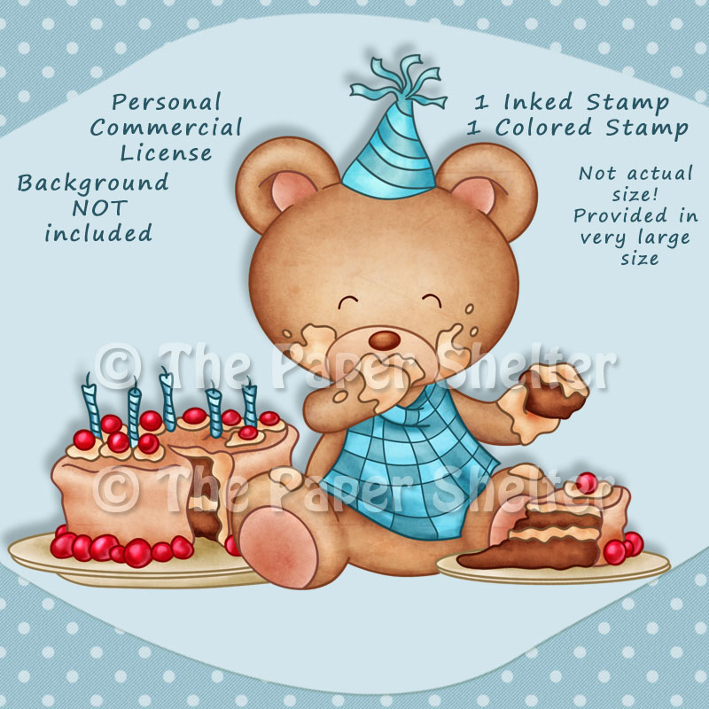Birthday Digital Stamps, Birthday Stamps, Happy Birthday Stamps, COMMERCIAL  USE, Gift Stamps, Party Stamps, Party Digistamps, Coloring Pages