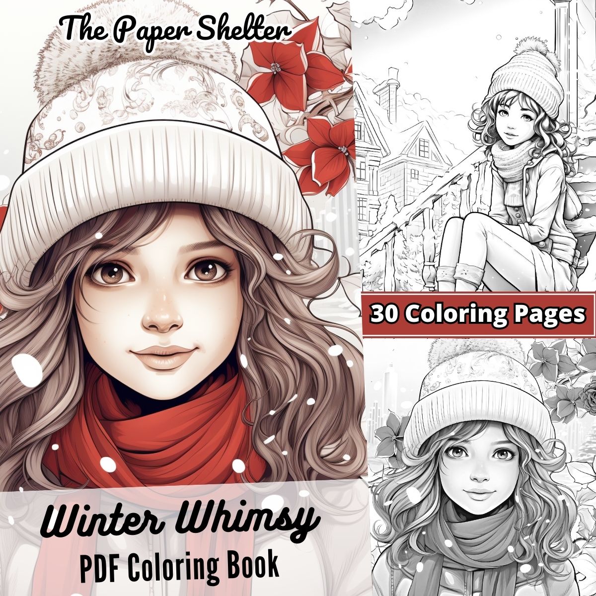 Winter Whimsy - Digital Coloring Book - Click Image to Close